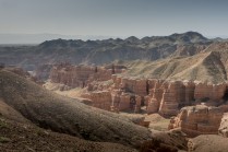 Am Charyn Canyon in Kasachstan.