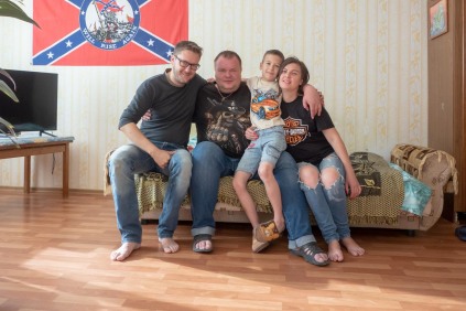 Chabarowsk, mit Mischa, Tascha und Sohn Lev